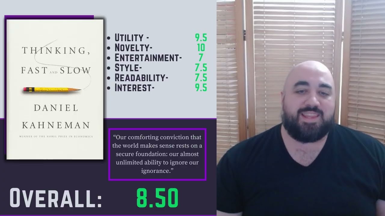 My HIGHEST Rated Book Ever -Thinking: Fast and Slow by Daniel Kahneman|| Book Review