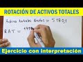 Ejercicio de Rotación de Activos Totales con interpretación