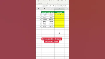 How To Combine First And Last Name In Excel Excel 