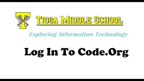 Code Org Log In