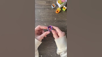 How to Make an Easy Sticknote Origami Cube💜✨ #diy #origamicube