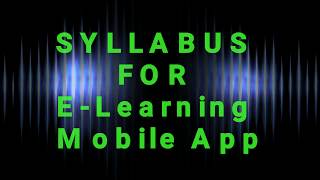 Syllabus of E-Learning screenshot 3