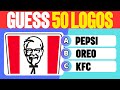 Guess the Logo in 3 Seconds | 50 Famous Logos #1 | Logo Quiz 2024