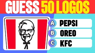 Guess The Logo In 3 Seconds | 50 Famous Logos #1 | Logo Quiz 2024