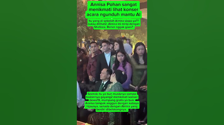Annisa Pohan menikmati konser dewa19 di acara ngunduh mantu Al #annisapohan #ahy #alghazali #fyp