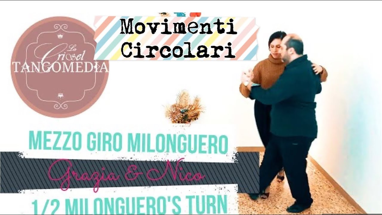 TANGOMEDIA |[INTER2]| Videocorso TANGO(1/8)| Mezzo giro milonguero [Sub-Eng]