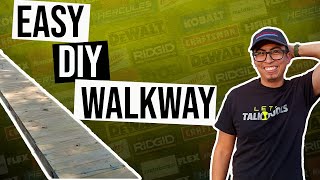 How to Build a wooden walkway | Easy DIY Wooden Walkway