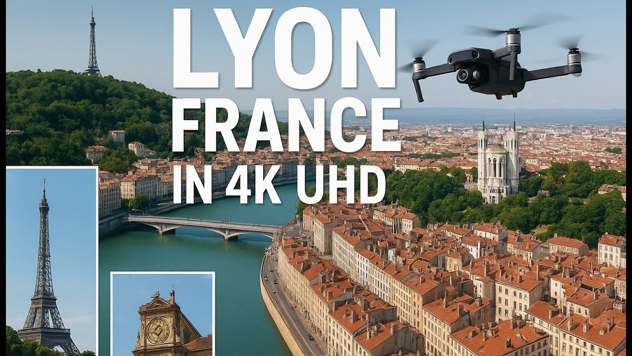 🌍 🚁 Пролетая над самым красивым городом Франции? Лионом в 4K UHD 🇫🇷✨| The Travel Man مسافر سړی