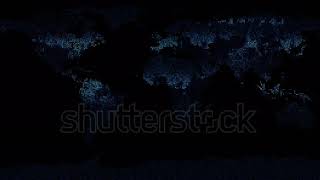 Digital World Map Background loop