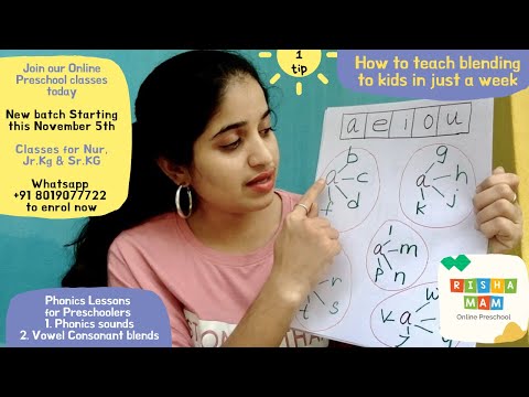 Video How to teach Phonic sounds and Blends to Preschool... - youtube