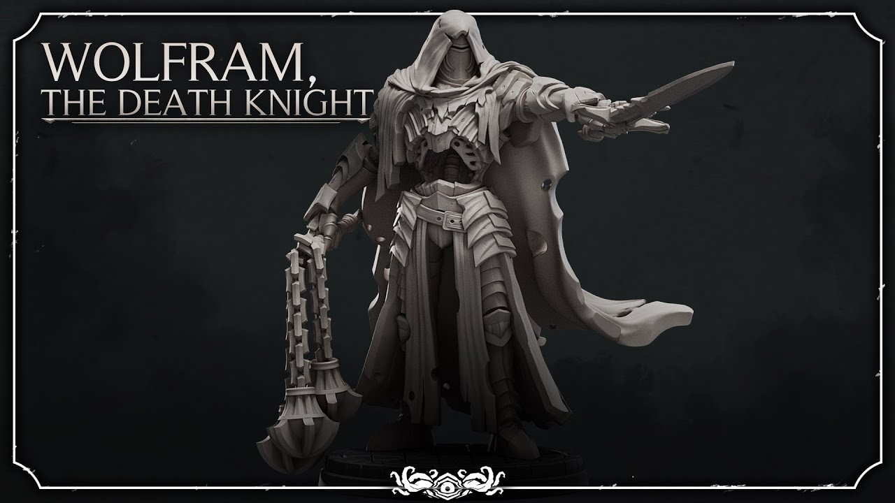 Wolfram, The Death Knight | Miniature Turntable #dnd5e # ...