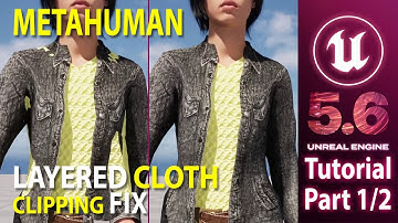 Unreal Engine 5.6 – Metahuman Layered Cloth & Clipping in Mutable – Tutorial