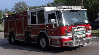 Baltimore City Engine 47 Responding