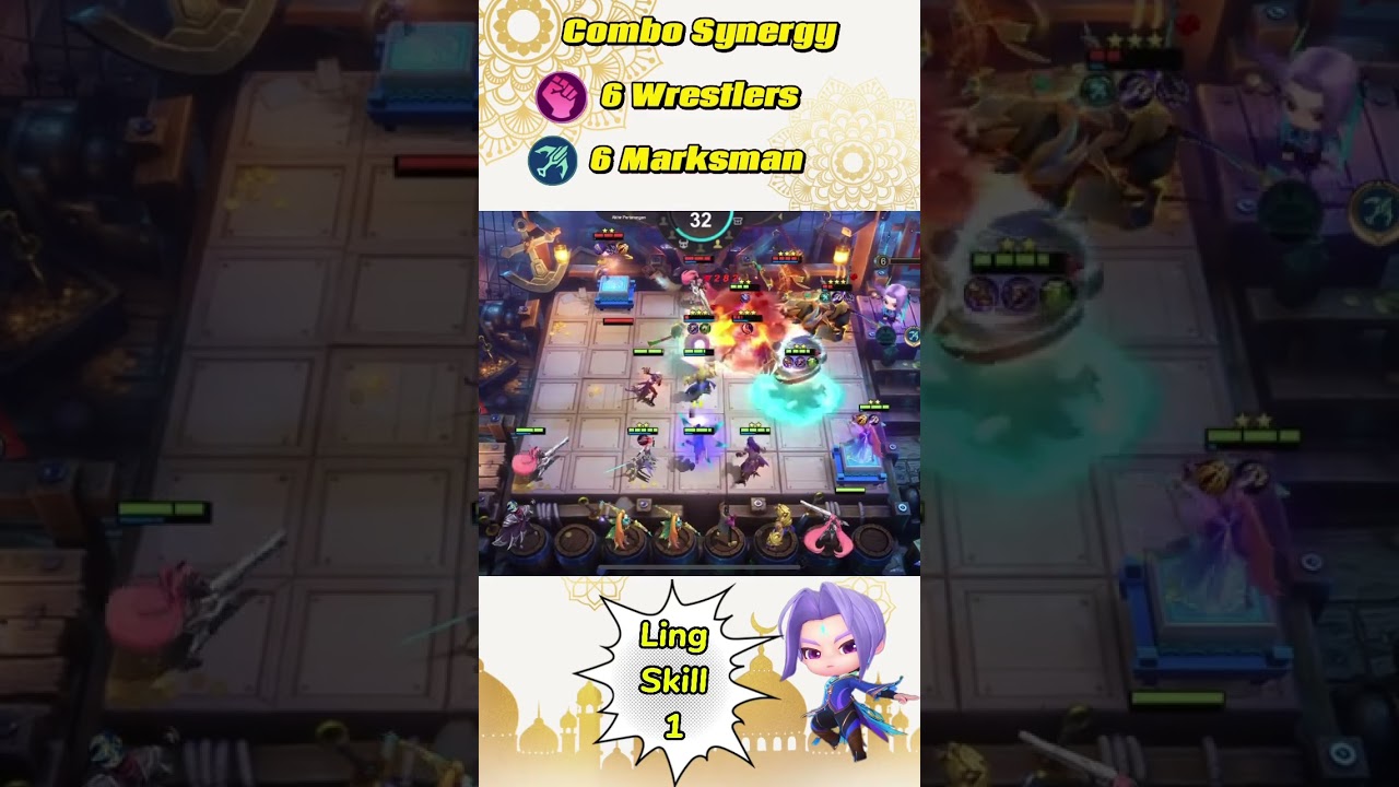 Best Commander Magic Chess 2025 for Easy Wins !! Ling Skill 1 !!