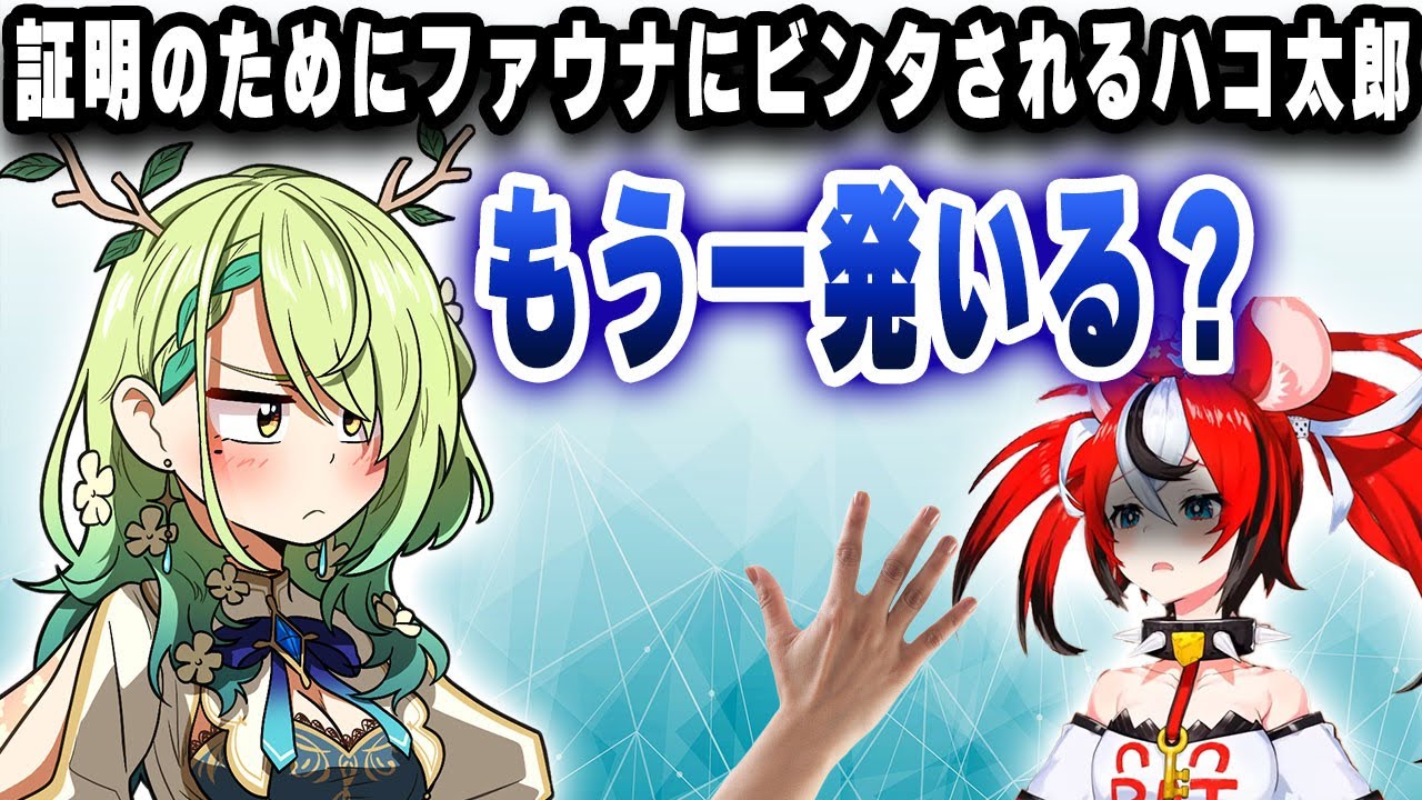 証明のためにファウナにビンタをもらうハコ太郎、更におかわりをもらうｗｗｗ【切り抜き/ホロライブ/セレス・ファウナ/ハコス・ベールズ】
