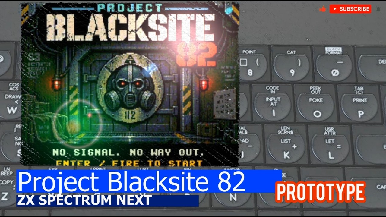 ZX Spectrum NEXT -=Project Blacksite 82=- prototype - YouTube
