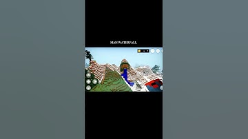 man water fall in mini block craft 3d | sai krishna concepts | #miniblockcraft3d #minecraft #block