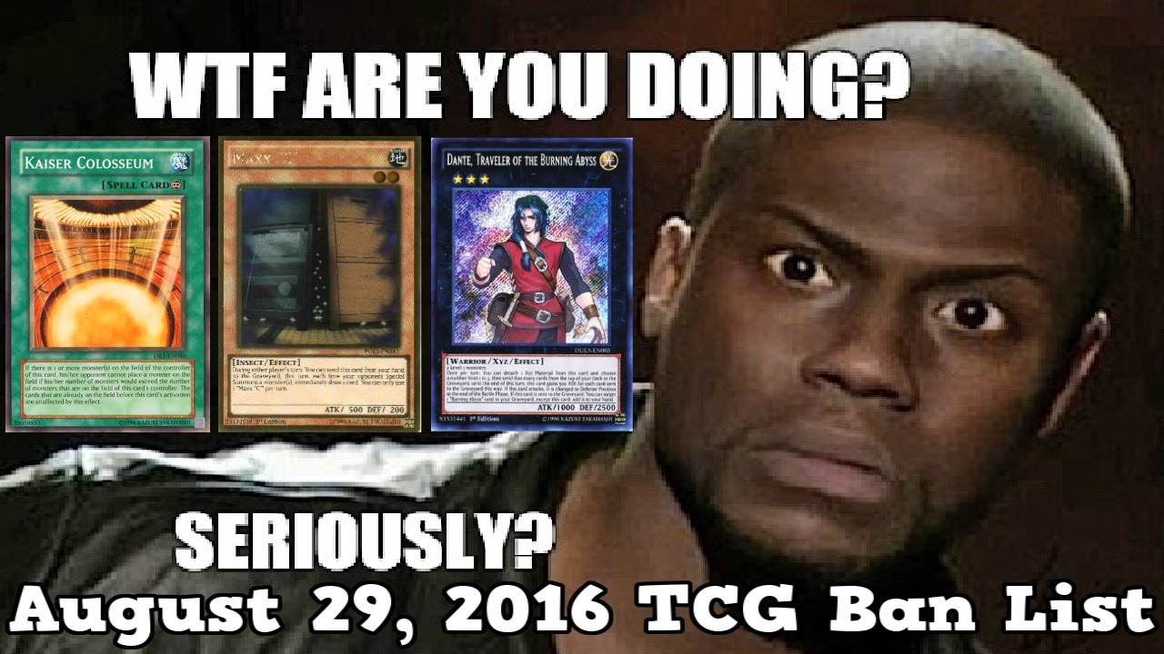 August 29, 2016 TCG Ban List Reaction