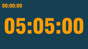 5 hour 5 minute timer (with end alarm, time elapsed and progress bar)