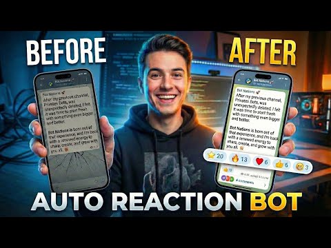 🚀 Make Telegram Auto Reaction Bot in Python | Boost Channel Engagement (Free Source Code)