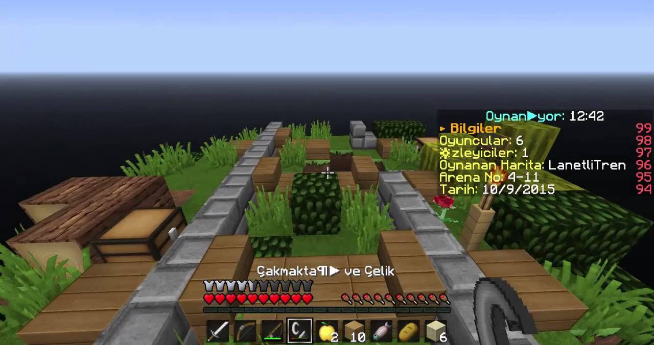 Minecraft Sky Wars bölüm#5 (Serhan Macro Mu Açmış)