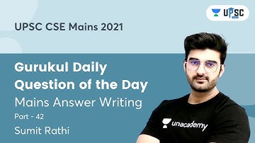 Gurukul Daily | Question of the Day | Sumit Sir | Part 42 | Mains Answer Writing #SumitRathi #Shorts