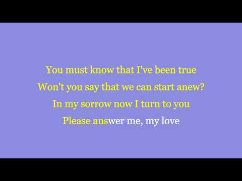 Answer Me, My Love - Joni Mitchell (karaoke)