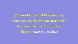 Answer Me, My Love - Joni Mitchell (karaoke)