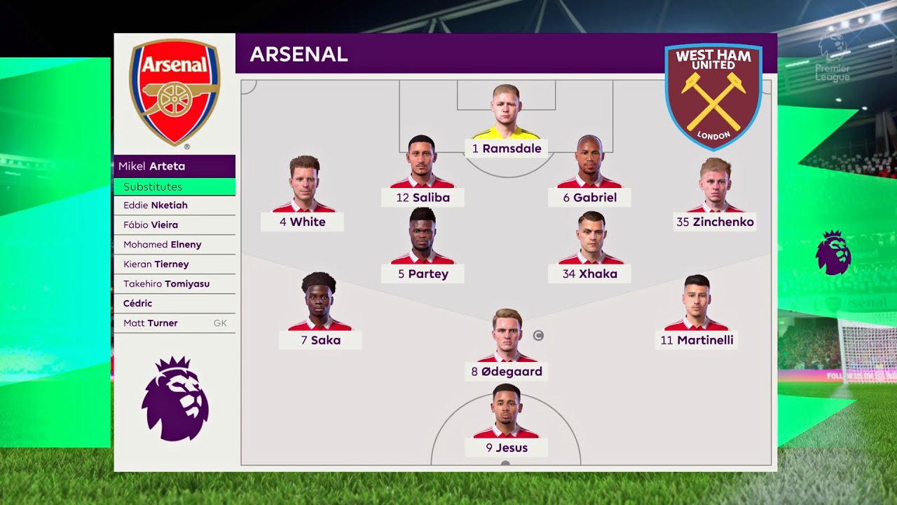 FIFA 23 | Arsenal vs West Ham United - Match Premier League English Season - PS5 Gameplay