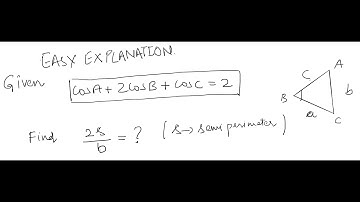 in a triangle ABC if cosA+2cosB+cosC=2 then find the value of 2s/b (where s  is semiperimeter)
