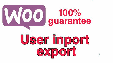 how to inport and export woocommerce customer|| WordPress user inport and export