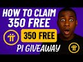 How to claim Free 350 Pi giveaway on pi browser (step by step guide 