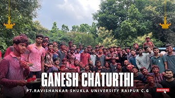 Ganesh Chaturthi Visarjan 2k25 At Pt. Ravishankar Shukla University Raipur C.G. 