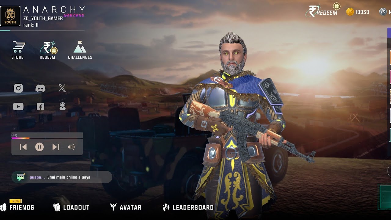 Anarchy warzone New Update : 😍 stream | Playing Streaming with ZC_YOUTH_GAMER 🔥🎮🔥 o 