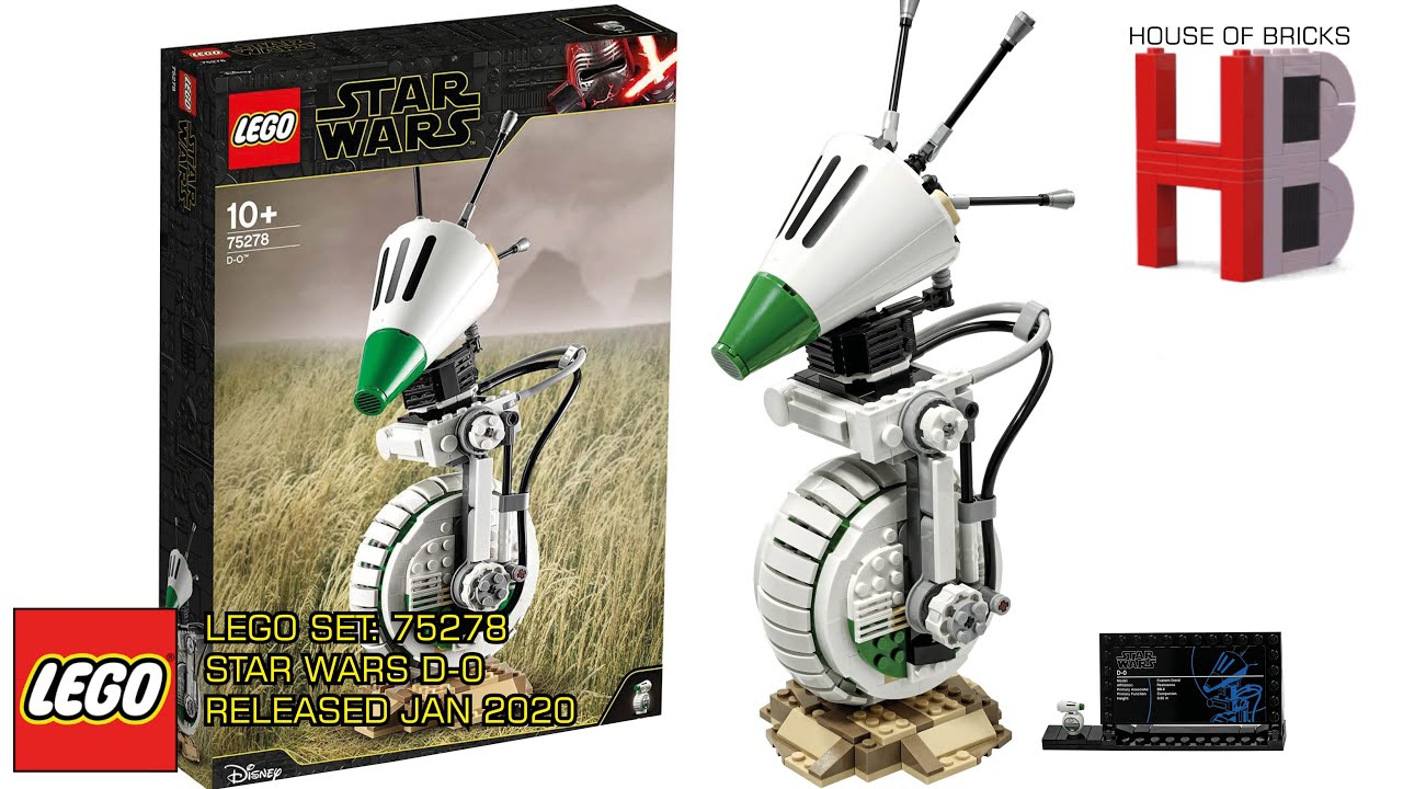 Lego Star Wars 75278 D-0 Stop Motion Speed Build