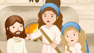 Martha, Mary and Lazarus: BIBLE STORIES for Children · Bible Butterflies · Bible Cartoon