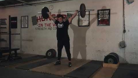 Snatch Grip Push Press + Overhead Squat