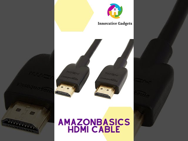 High-Speed HDMI Cable, 3 Feet - Supports Ethernet, 3D, 4K video,Black