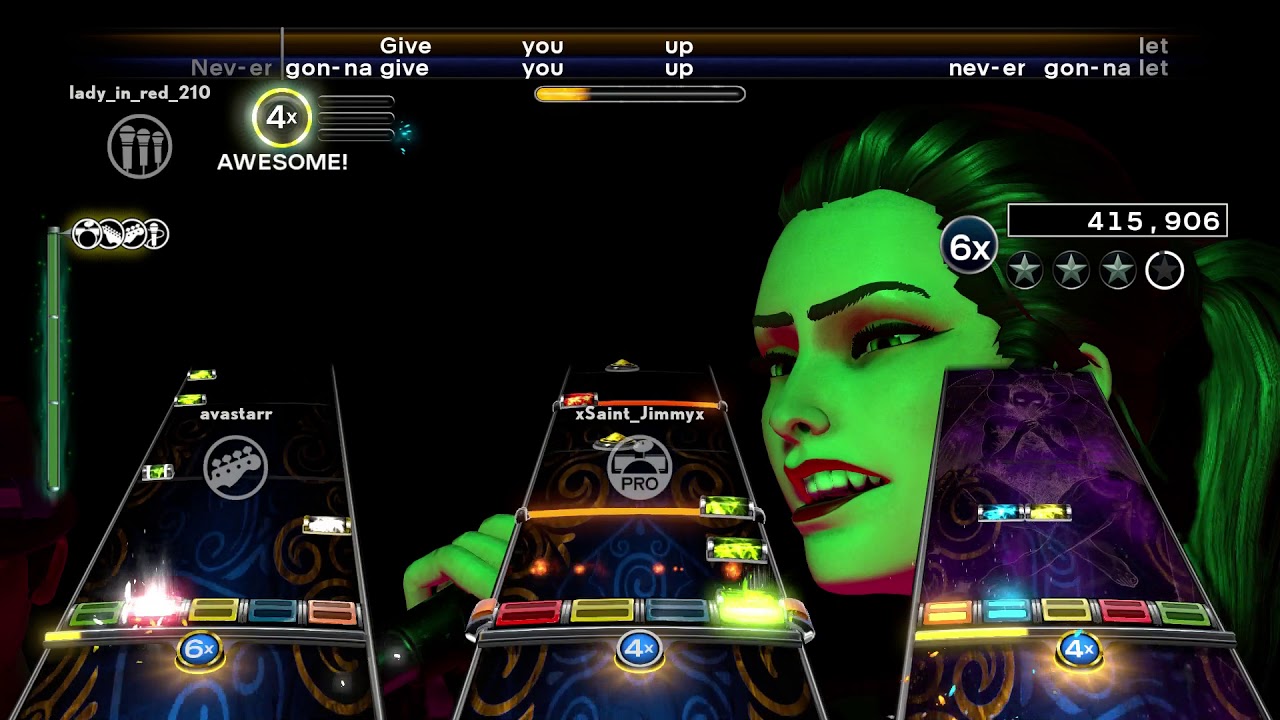 Rock Band 4 - Never Gonna Give You Up - Rick Astley - Full Band [HD]
