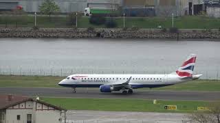 Embraer E190SR -British Airways- (G-LCYZ) despegue pista 22 San Sebastián