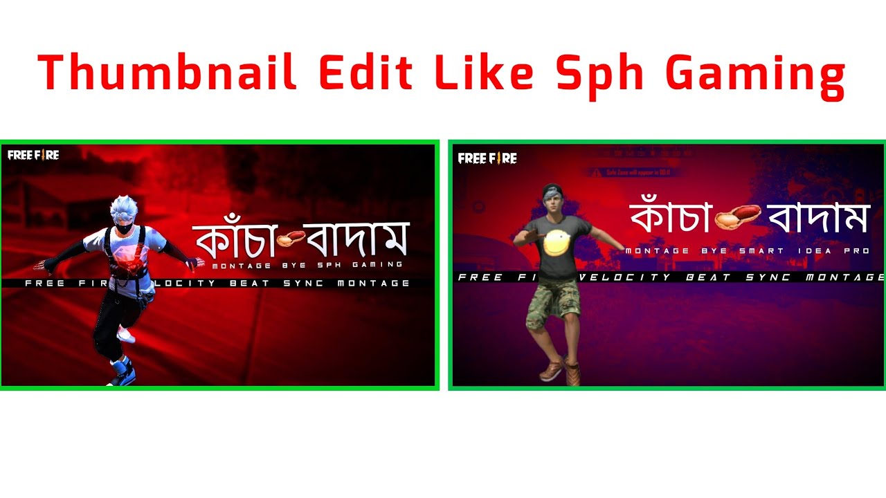 How to make thumbnail like sph gaming