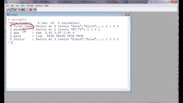 R - Data Structures (part 2) - data frames