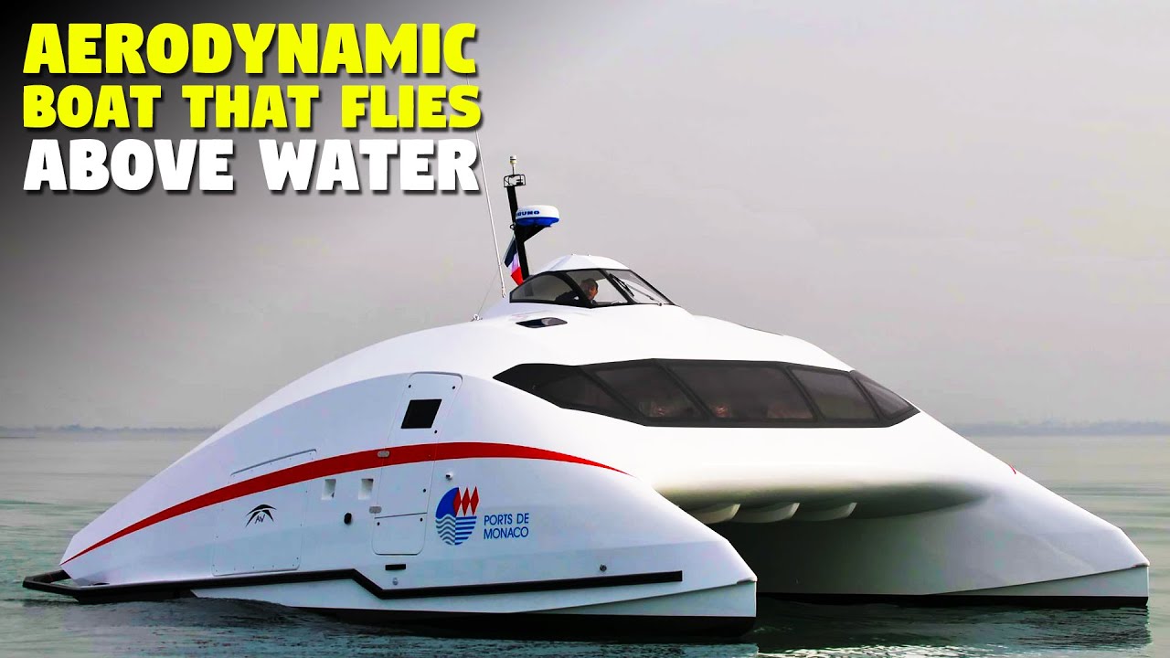 At 100 km/h, The 'lili' Aerodynamic Boat Flies Over The Water - YouTube