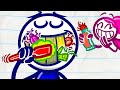 Pencilmate Can't Stop Chewing! -in- "Gum And Gummer" | Pencilmation Cartoons
