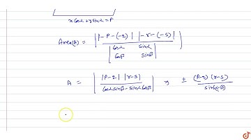 The area of the parallelogram formed by the lines `xcosalpha + y sin alpha =p, x cos alpha + y