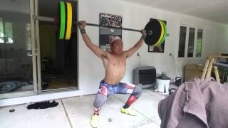 20150525 - 2 snatch pulls, 2 hang snatch fail@165#
