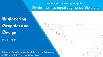 Dividing line in equal divisions | Basics | Engineering Graphics & Design