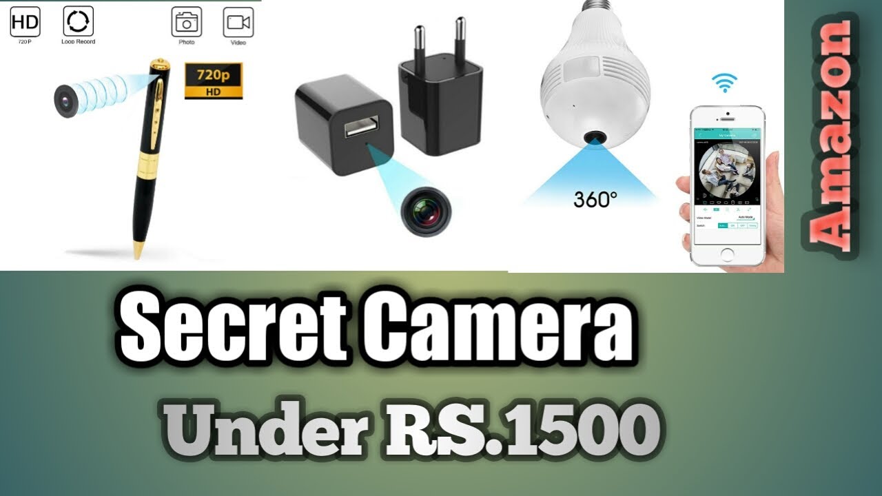 3 Best Secret(Hidden) Camera Gadgets Under Rs.1500 Pen Camera Charger Camera Led Bulb