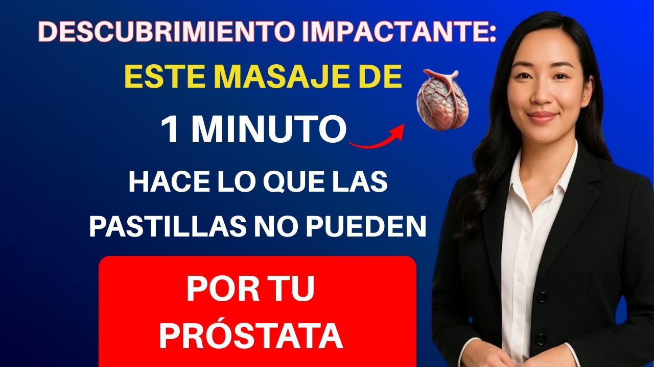 Hombres mayores de 60 años:¡ESTE masaje de 1 minuto ALIVIA sus problemas de próstata deforma natural