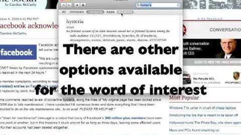 T-Apple Tutorial: Snow Leopard Dictionary